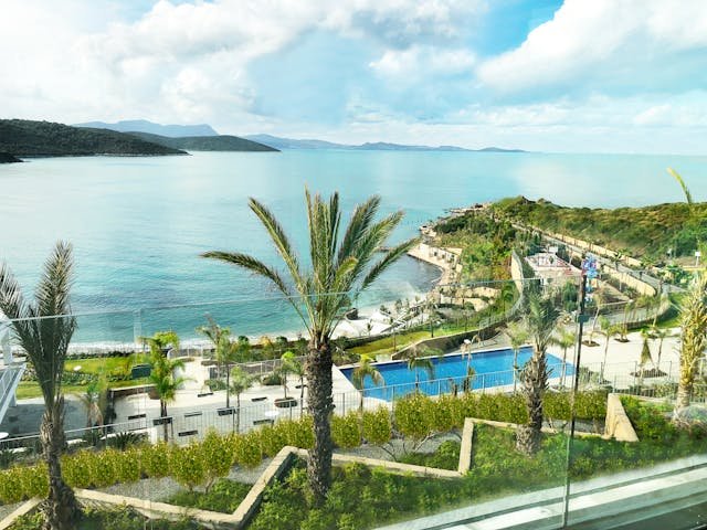 Scenic Aerial View of Bodrum, Turkey Coastline
