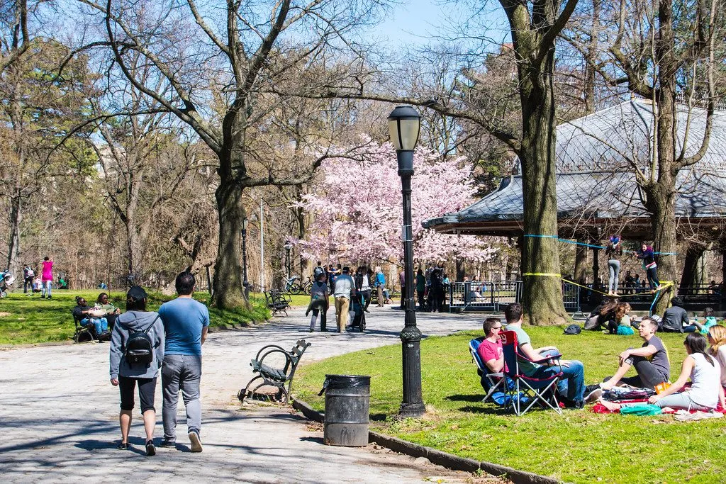 People walking in Prospect Park New York