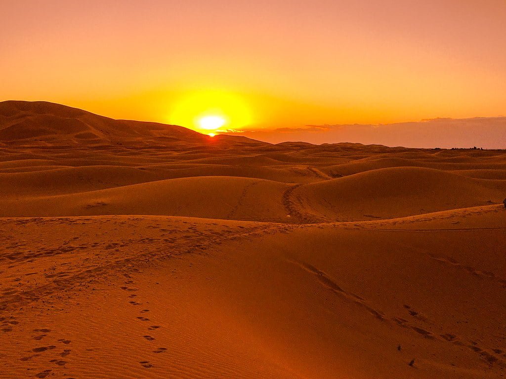 Sahara Desert, Morocco / 10 Beautiful Places in Africa to See Sunrise