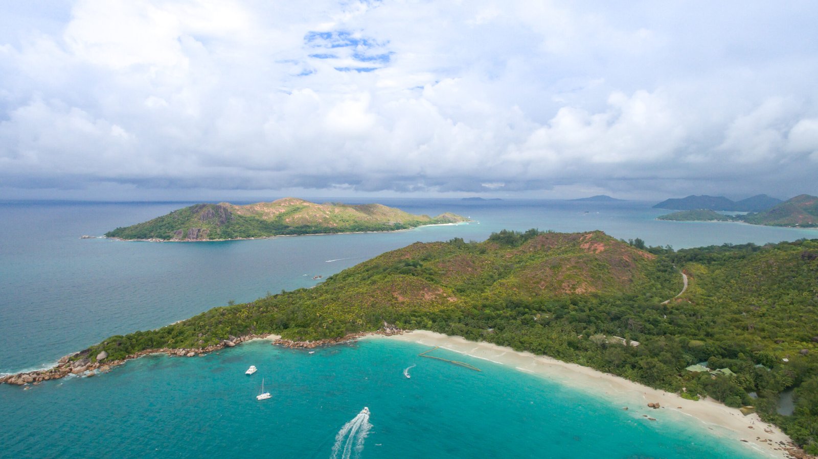 Beach Anse Lazio Praslin Seychelles islands