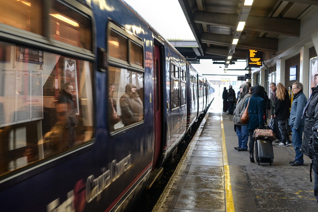 Rent a car or take the train during a trip