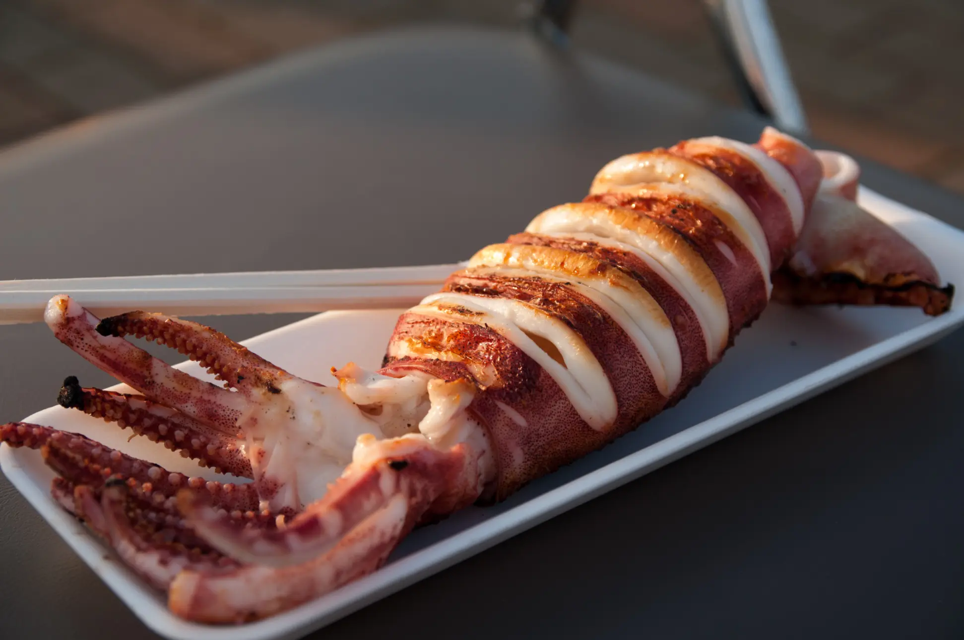 Ikayaki: Grilled Squid Delight