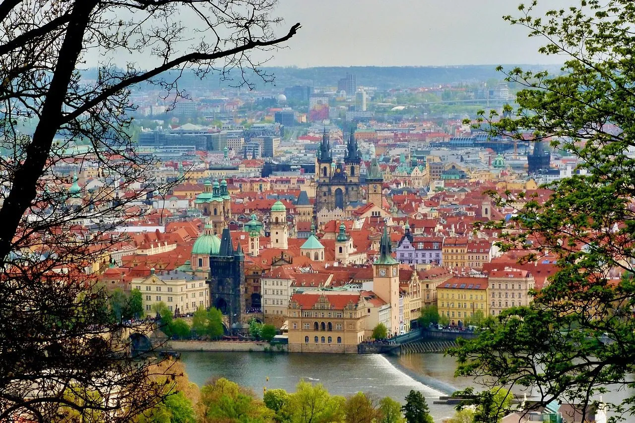 prague, city, river