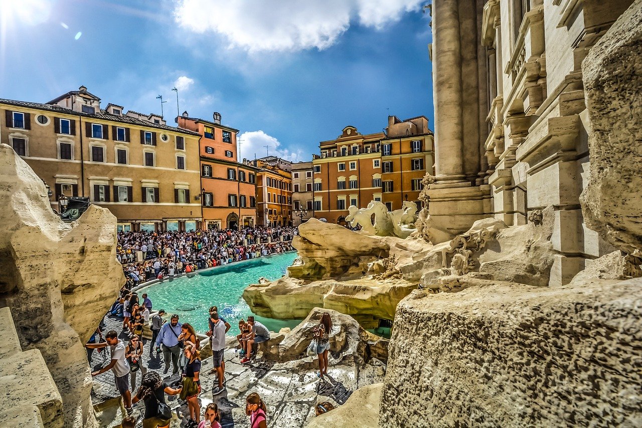 trevi, fountain, rome