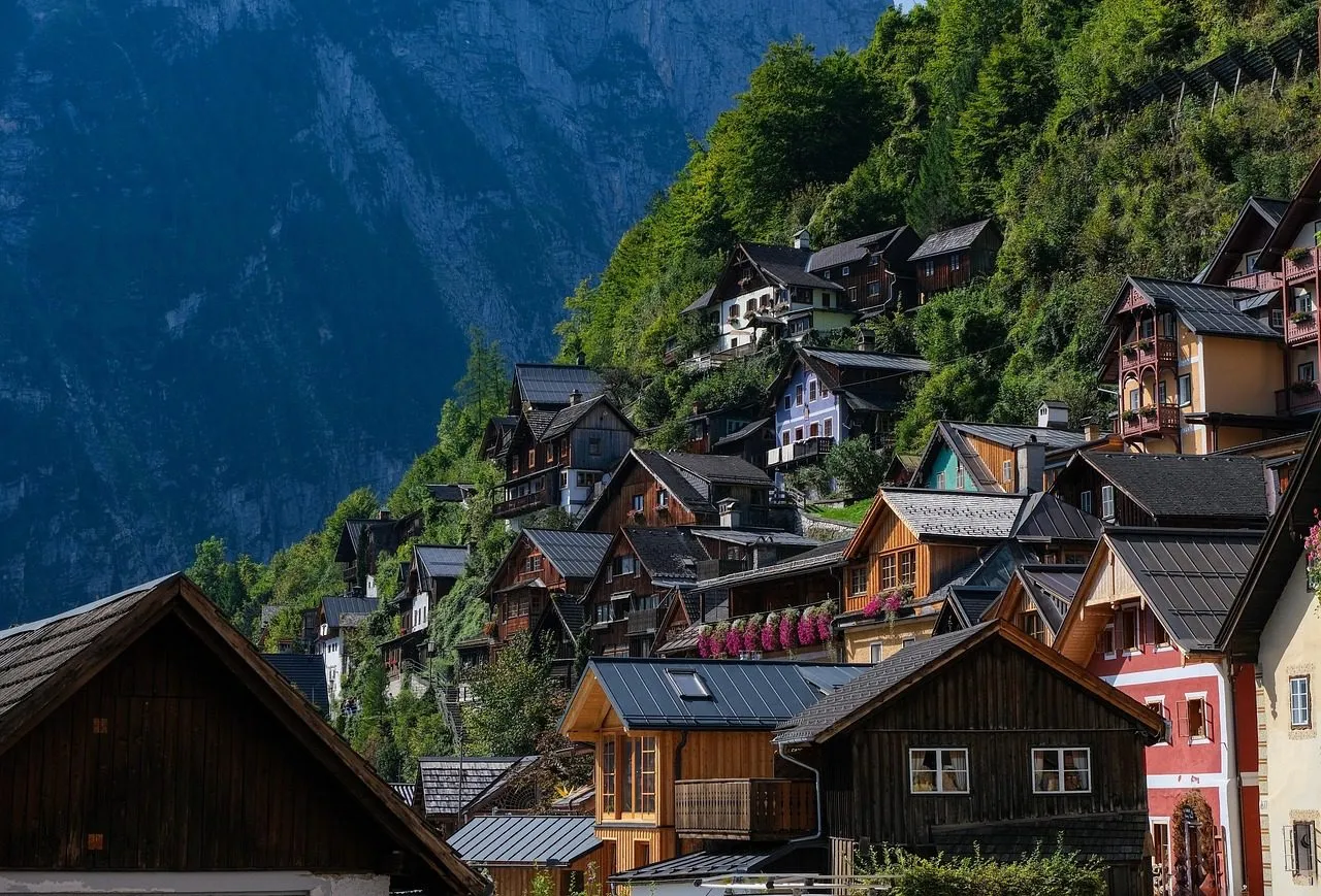 houses, village, trees, hallstatt, austria, mountainside, nature, landscape, austria, austria, austria, austria, austria, nature-8265948.jpg