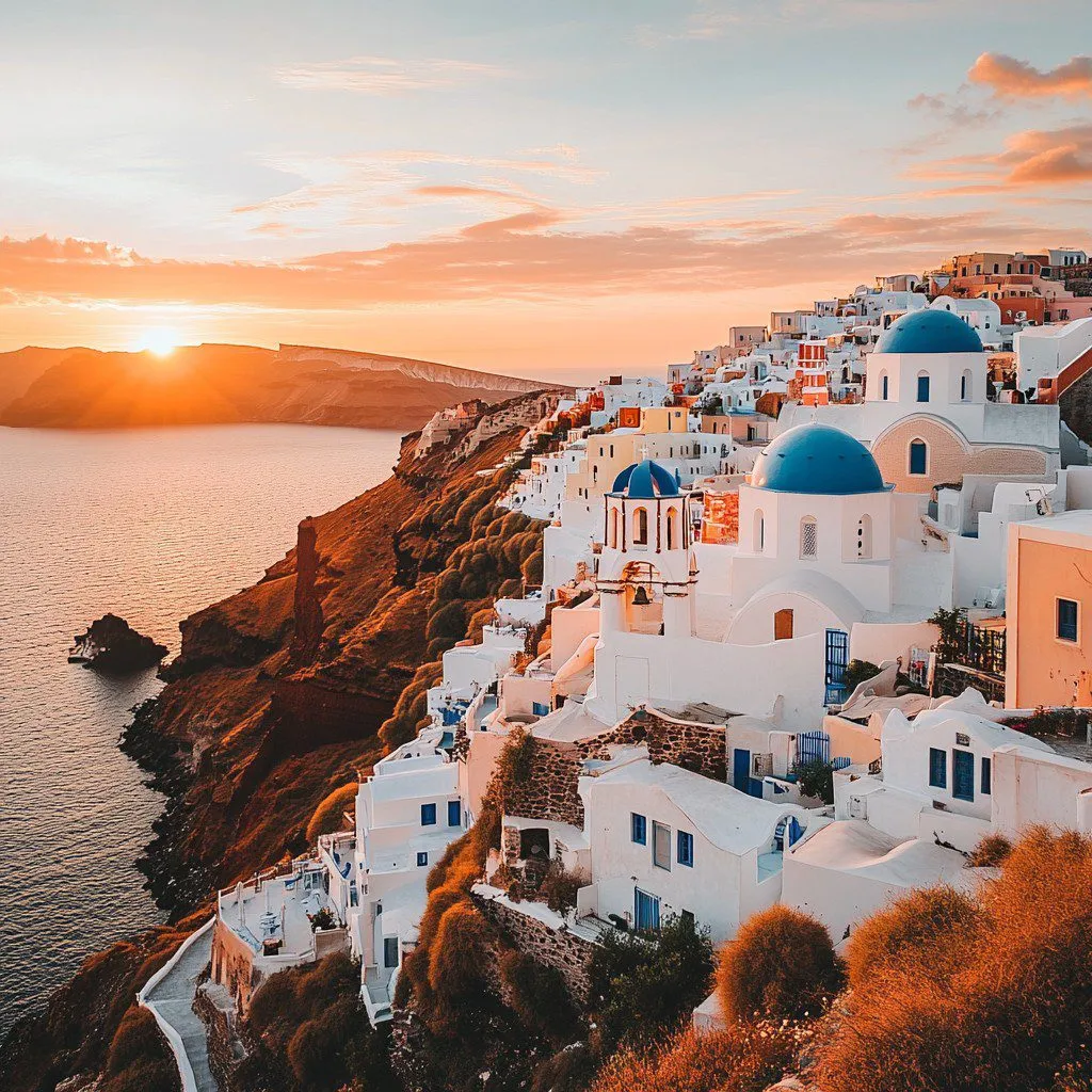 how to visit santorini