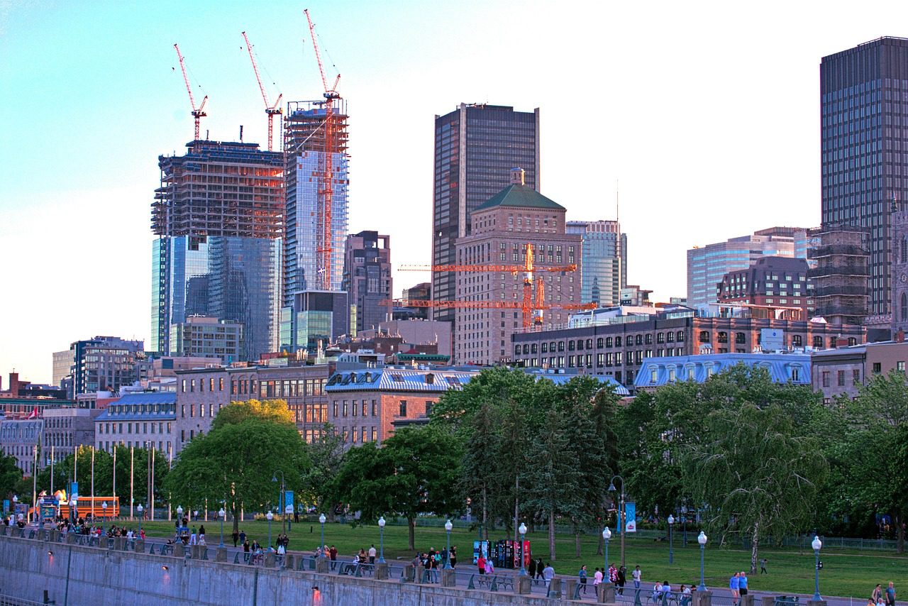 montreal, canada, city, promenade, architecture, downtown,