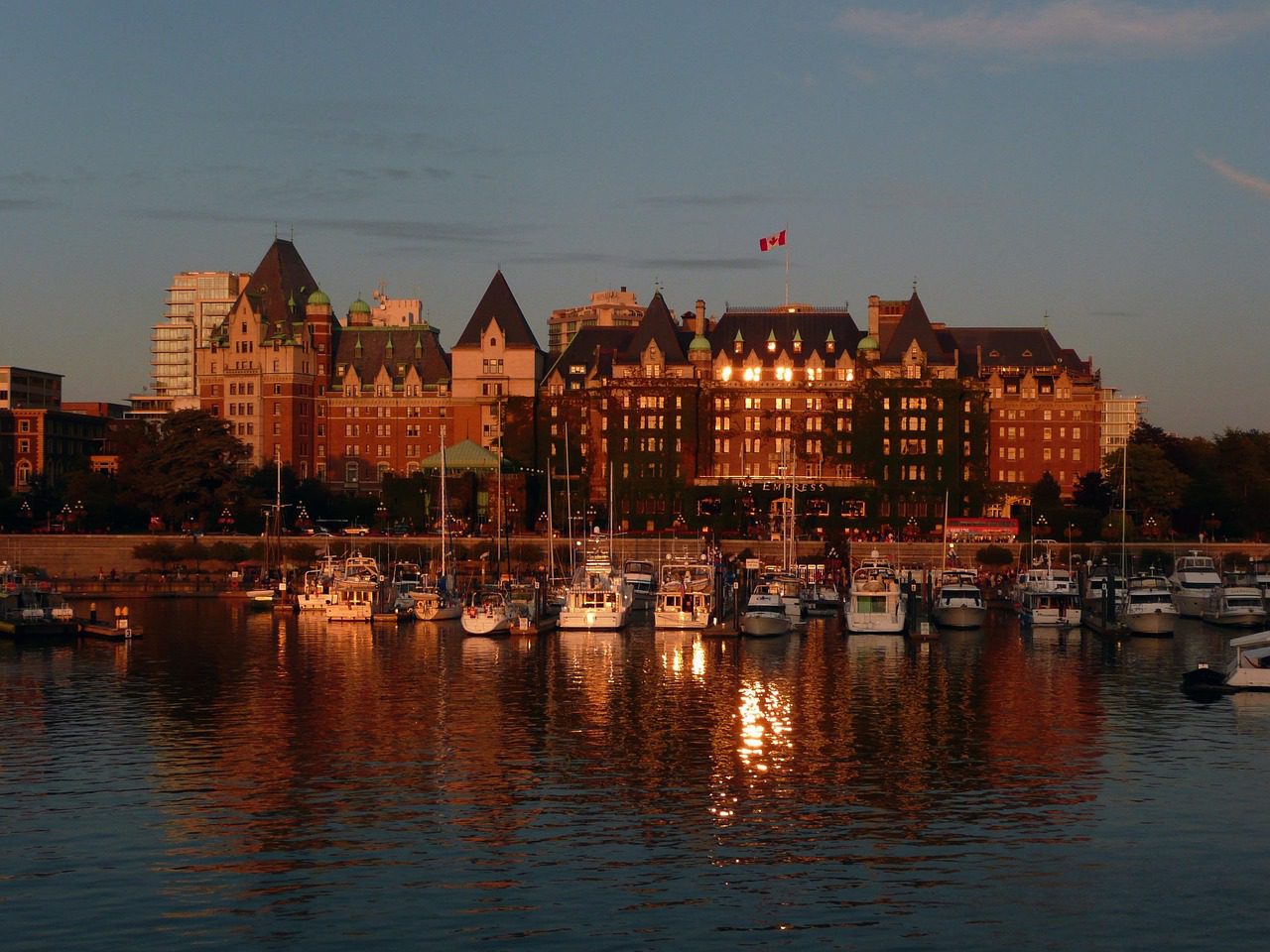 victoria, nature, harbor, empress hotel, water, british columbia, canada, city, brown hotel
