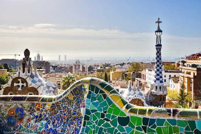 Photo of Park Guell in Barcelona, Spain