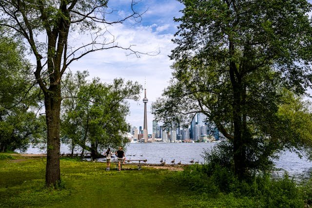 Toronto from an Island in Lake Ontario