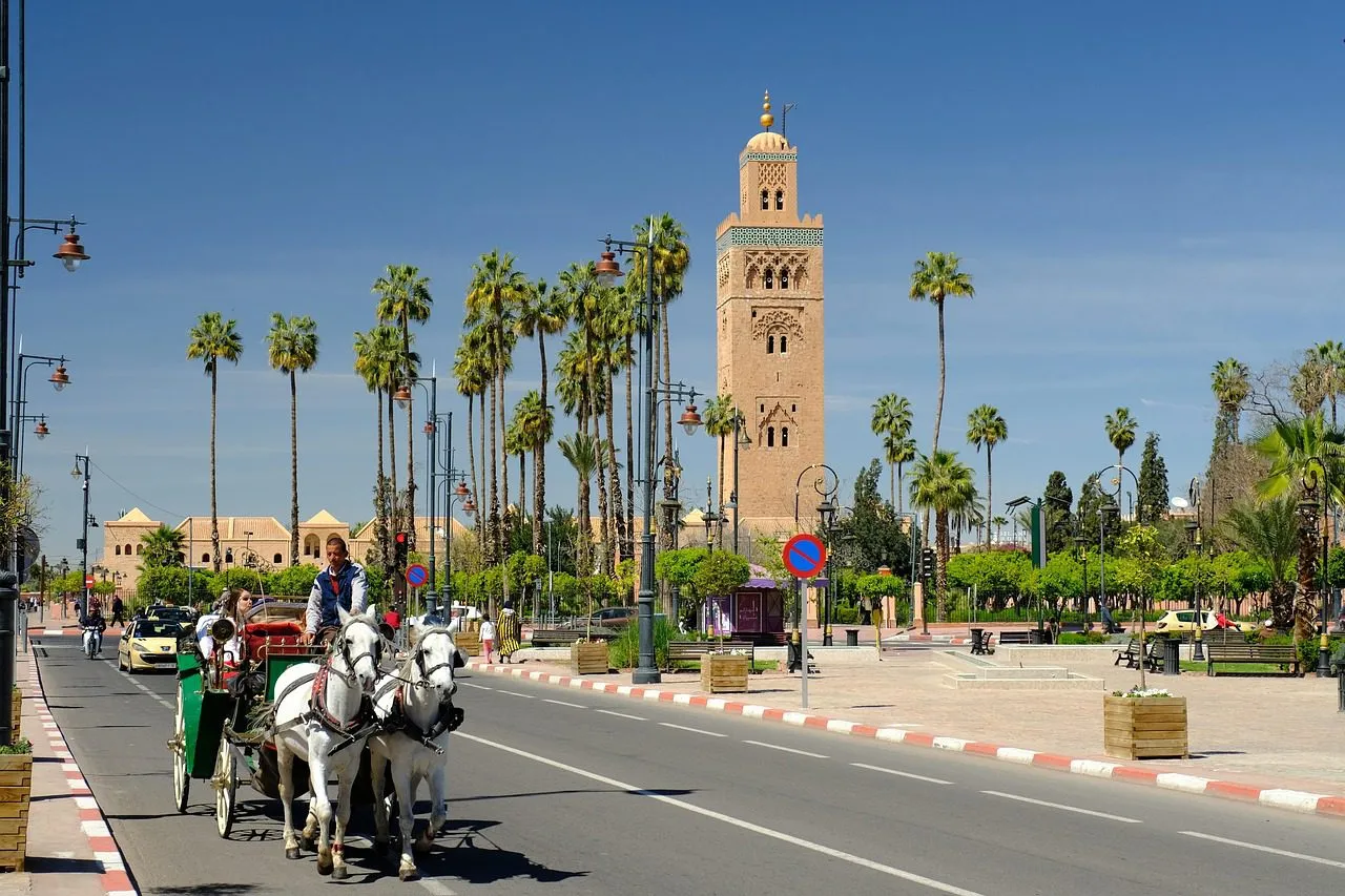 street, city of marrakech, morocco