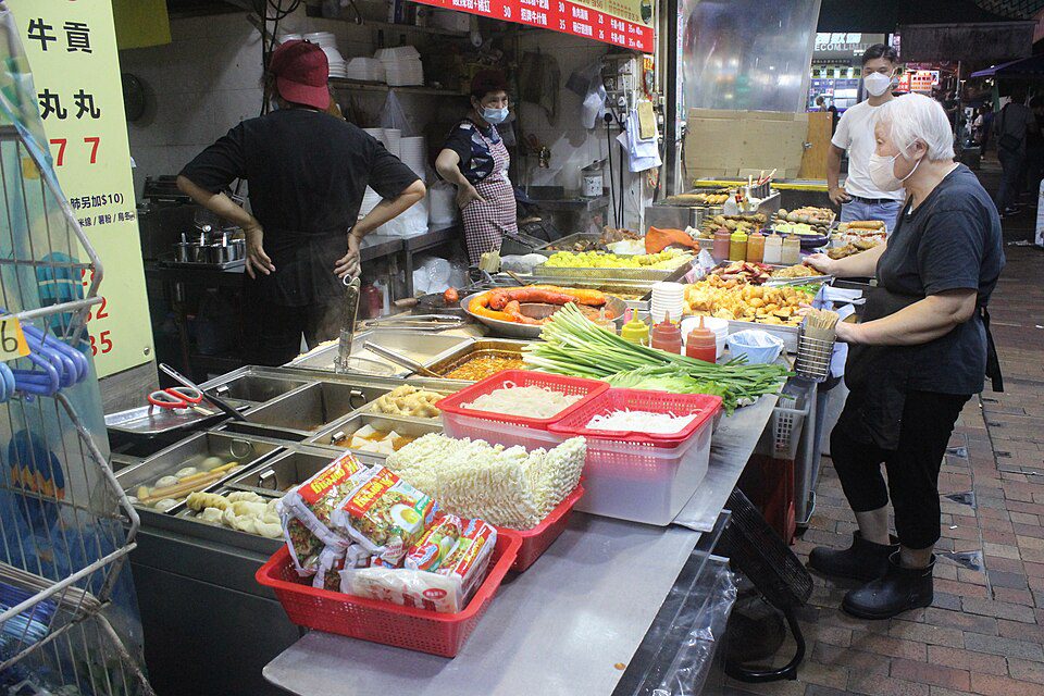 A street food stall in Kweilin Street, Sham Shui Po, Hong Kong