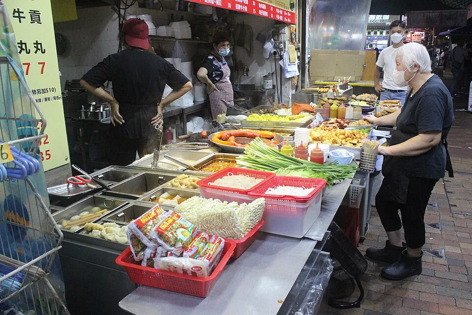 A street food stall in Kweilin Street, Sham Shui Po, Hong Kong