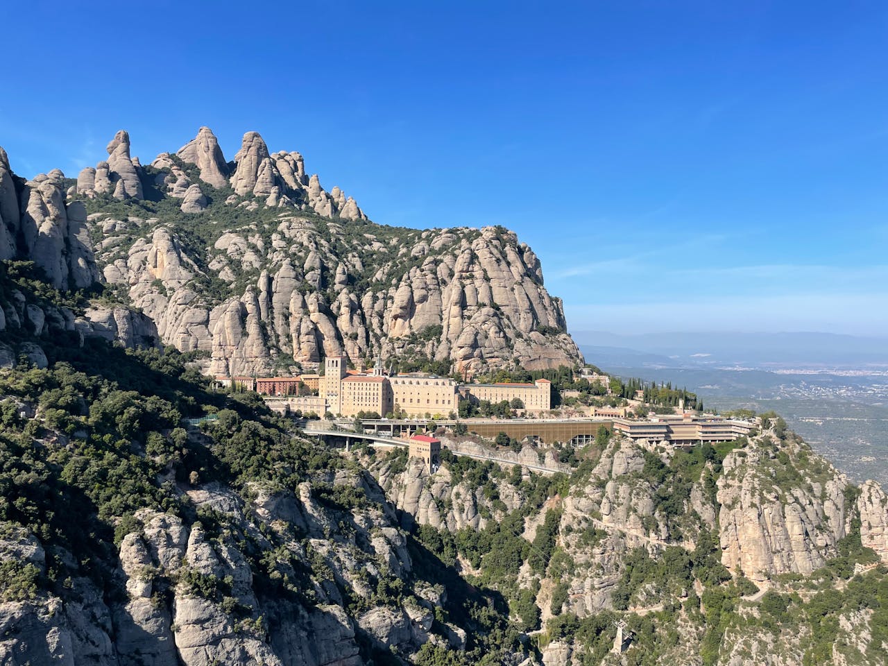 Scenic View of Monserrat CT Spain