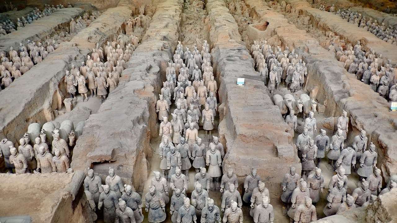 View of the Terracotta Army Xi'An, Shaanxi, China