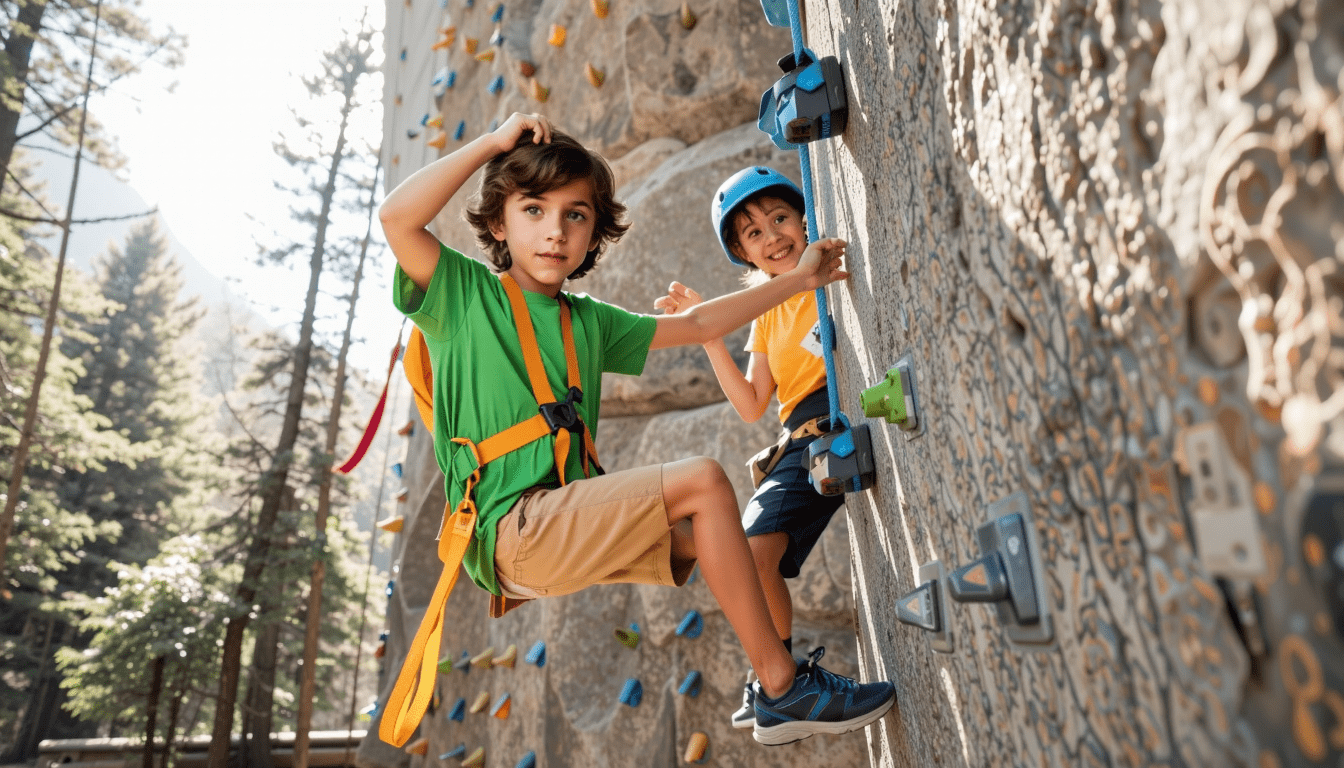 Beginner Rock Climbing Wall, Yosemite Base Camp