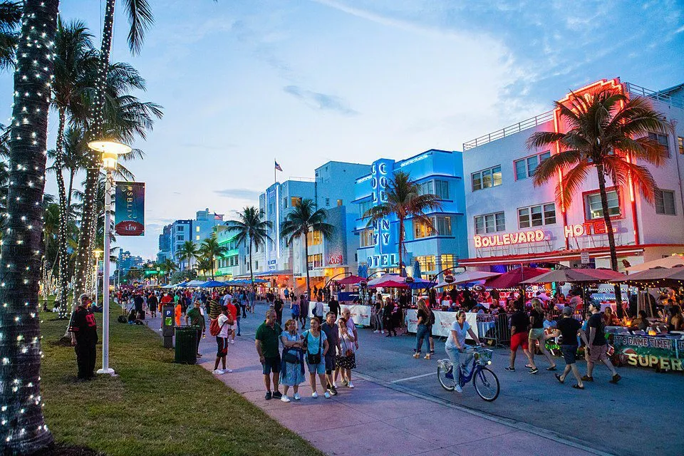Fox Sports South Beach Miami Florida Super Bowl Television Set