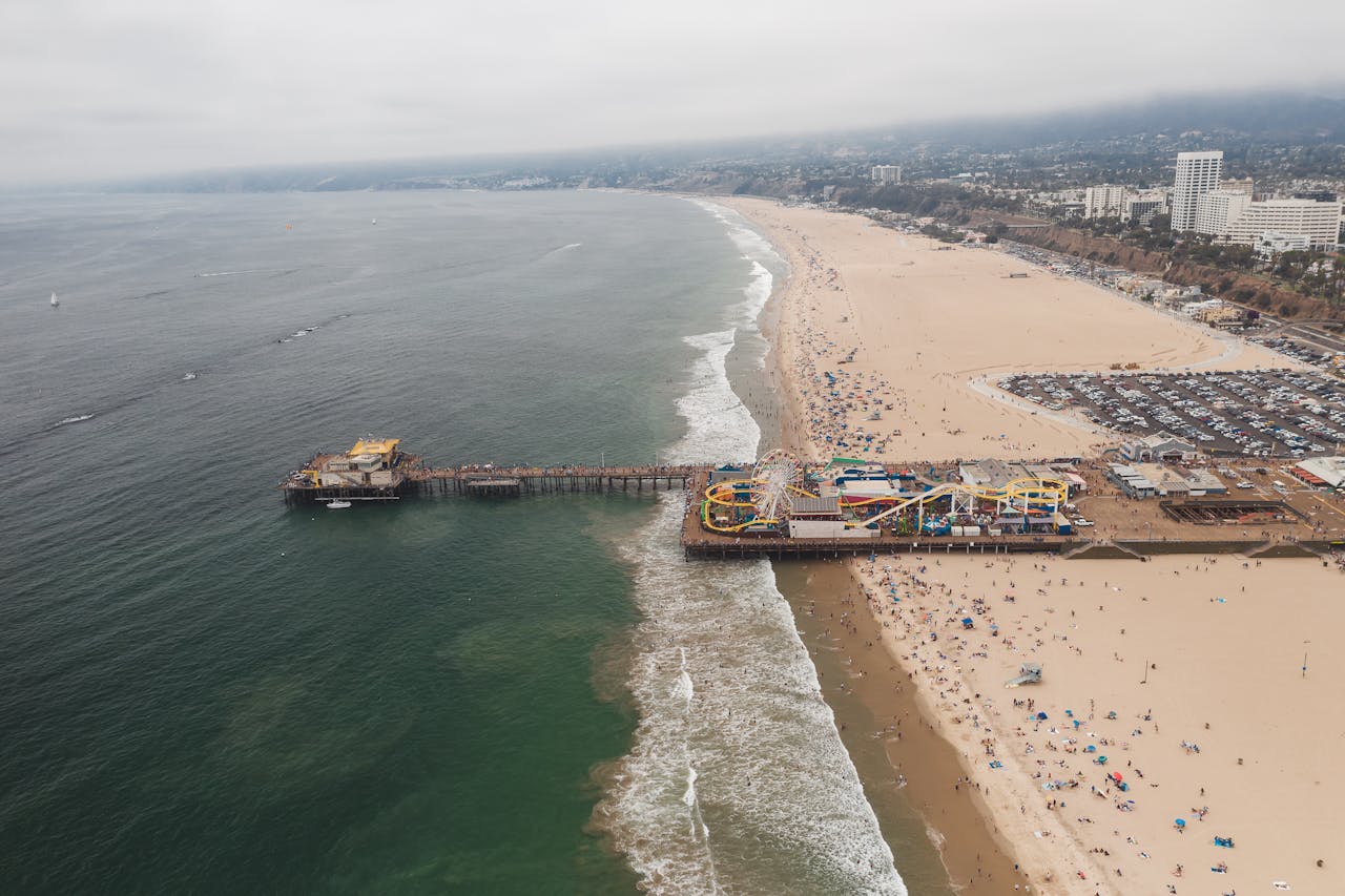 Funfair on Beach, San Francisco, California, USA