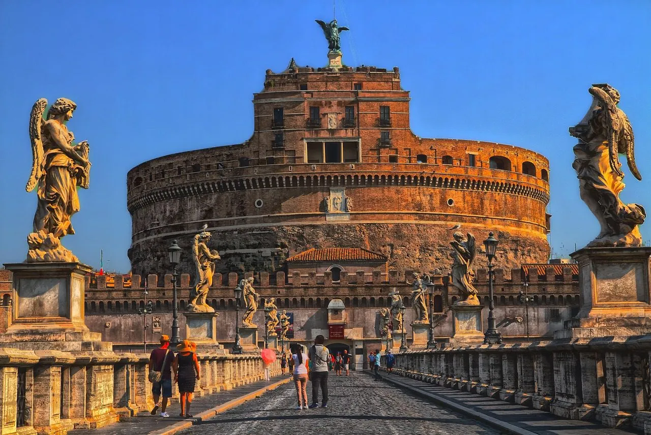 rome, castel sant'angelo, italy