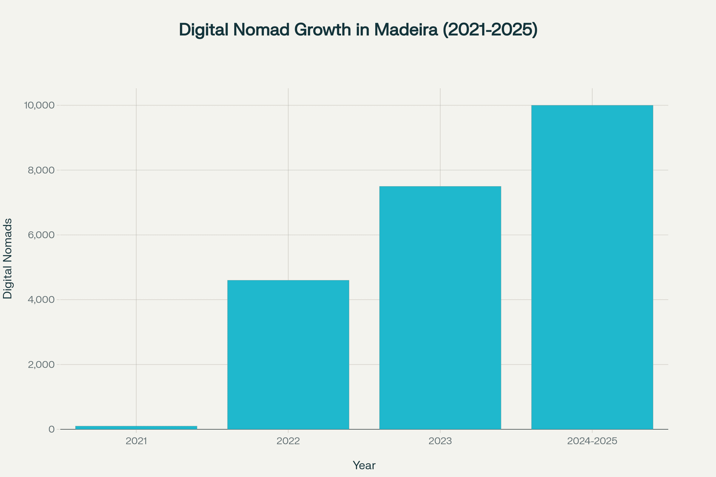 Digital Nomads Madeira project from 2021 to 2025