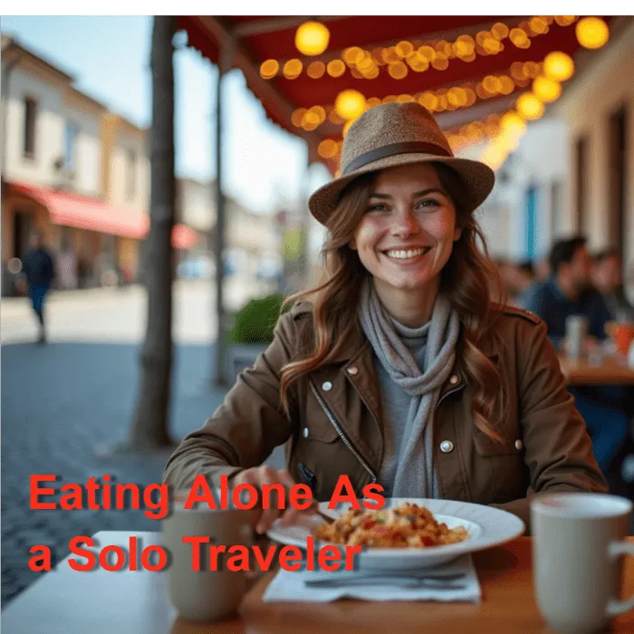 eating alone solo traveler