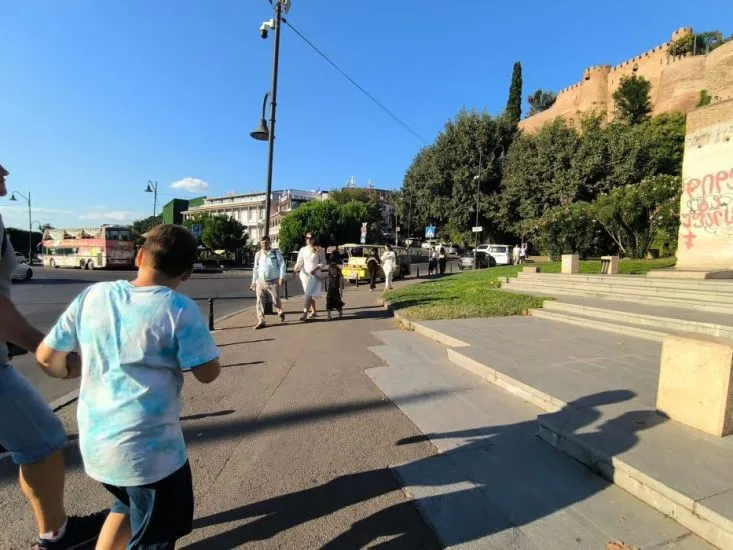 Tbilisi Georgia Sunny city walk